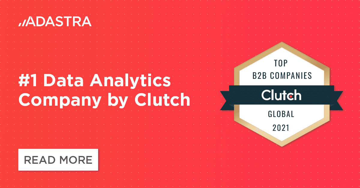 Zelusit ranked number 1 in top data analytics companies by Clutch.co.